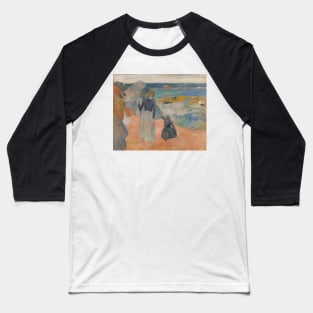 On the Beach in Brittany by Paul Gauguin Baseball T-Shirt